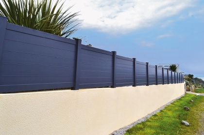 Muret et clôture aluminium