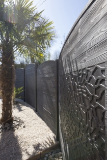 Clôture béton Bacara motif résille