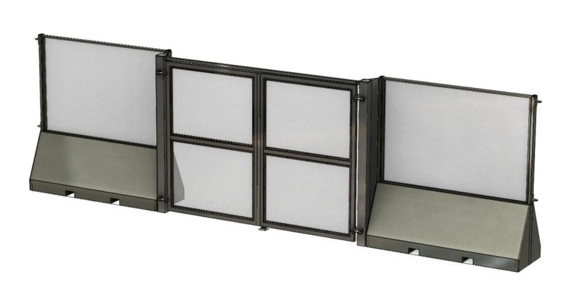 Clôture de protection modulaire sans ancrage GUINAUDEAU en Vendée