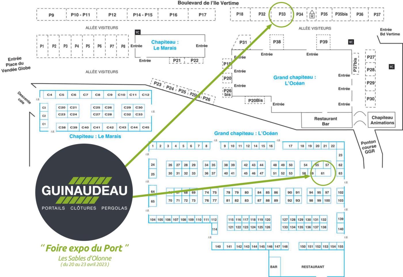 Plan foire expo du port 2023