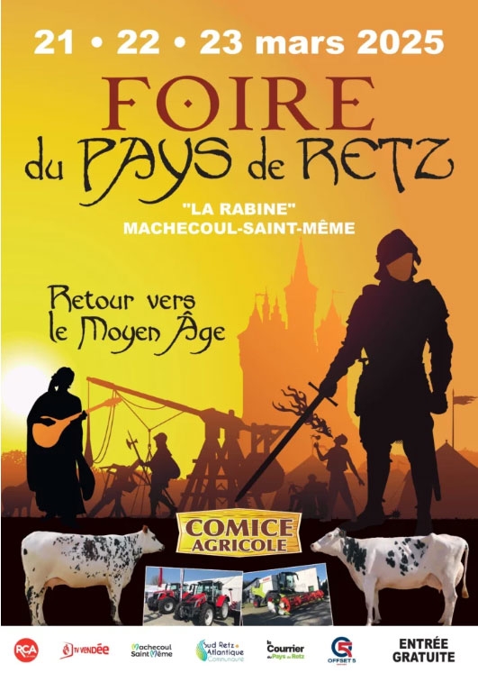 Foire du Pays de Retz à Machecoul (21 au 23 mars 2025)