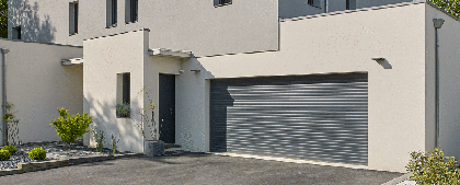 Porte de garage : volet roulant